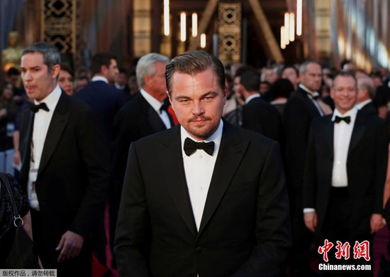 奥斯卡:莱昂纳多凭《荒野猎人》获最佳男主角(图)