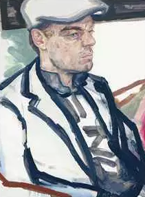 李奥纳多为伊丽莎白·佩顿（Elizabeth Peyton）当模特。伊丽莎白·佩顿（Elizabeth Peyton），《Leonardo》（2013）  　　图片：courtesy Christie‘s