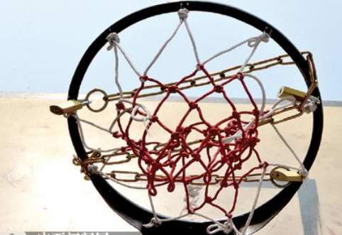 “篮球筐上锁”