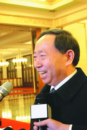 教育部部长袁贵仁 记者 陈茵摄