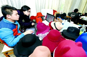 在义乌工商学院从事创业的大学生。