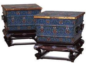 清乾隆御制掐丝 珐琅冰箱（资料图）