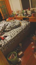 租客提供的照片显示，此前屋内一片狼藉。