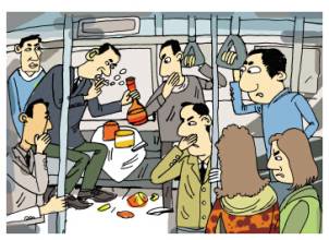 地铁里吃东西，你怎么看？