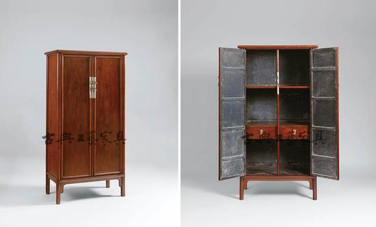 明末清初 黄花梨圆角柜，成交价966万元。