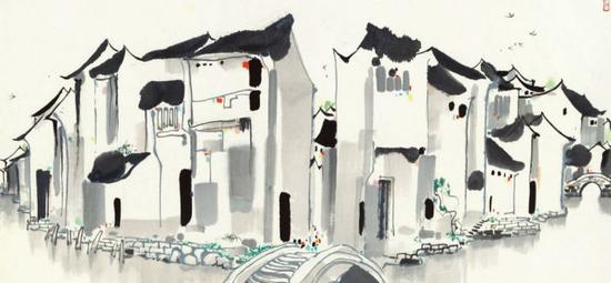 吴冠中 周庄 2016年保利香港2.36亿港元成交