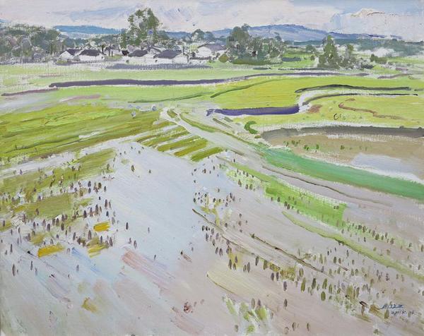 毛岱宗 教子垭稻田 2015年