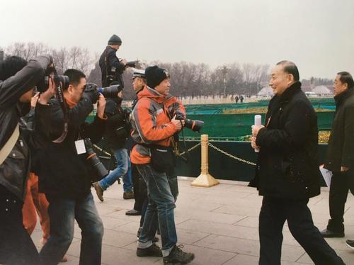 面对媒体，梅葆玖先生从来都是微笑着接受采访要求