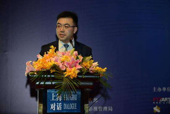 国家对外文化贸易基地副董事长、上海自贸区国际文化投资发展有限公司总经理胡环中