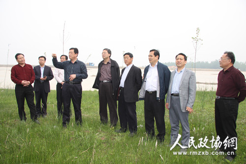 河南省商丘市政协调研黄河故道生态旅游