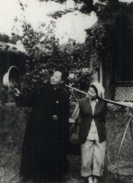 李世济（右）与程砚秋