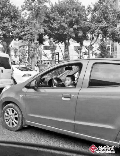 彩云北路上，网友拍到的一幕。