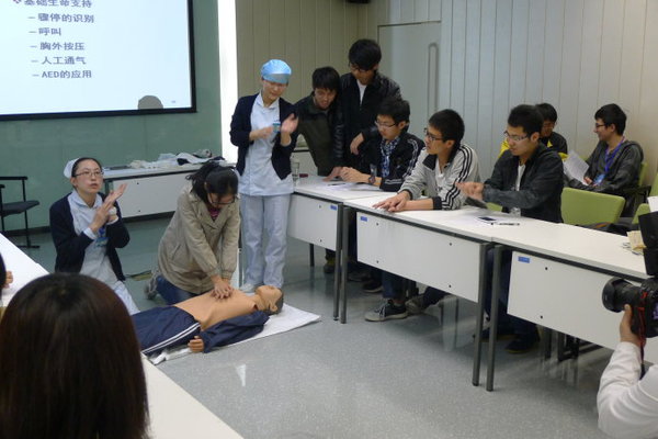 急救志愿者培训（资料图片）