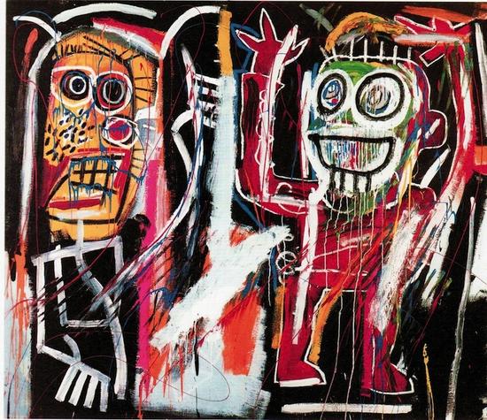 让-米歇尔·巴斯奎特（Jean-Michel Basquiat），《Dustheads》，1982 图片：Courtesy Christie`s