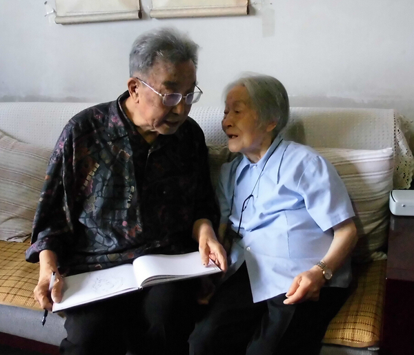 2015年7月2日高莽看望杨绛