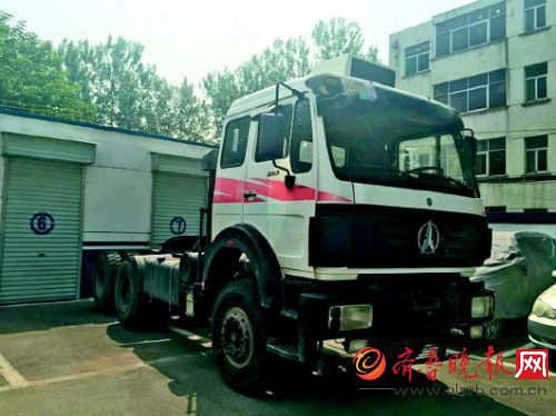 民警追回的被盗大货车。