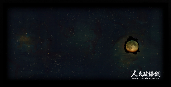 涂少辉，析木之津2，绢本、影像，2016