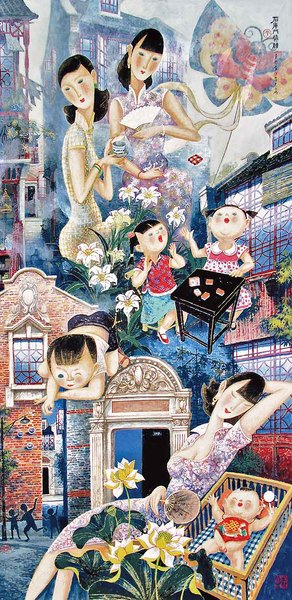 《石库门情结》 138x70cm  2008