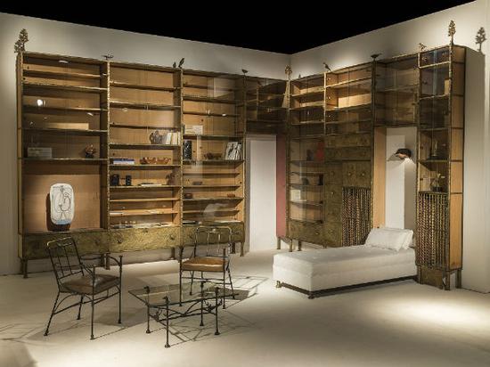 　　迭戈·贾科梅蒂（Diego Giacometti）图书馆 图片：?Hervé Lewandowski, courtesy of Jacques Lacost Gallery.