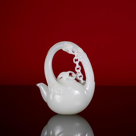 01218杨光和田玉籽料水仙壶