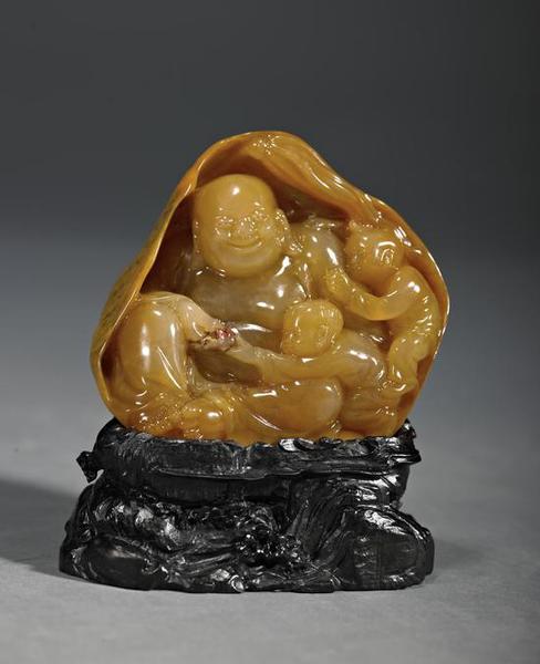 皮、筋、丝俱全的昌化田黄1