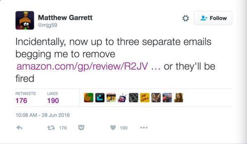 美国买家给差评遭中国商家邮件轰炸：给了一星写了八百字评价