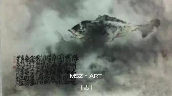 左下题字：你看不见我的眼泪，因为我在水中。我能感觉到你的眼泪，因为你在我的心中