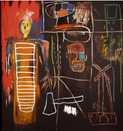 　　尚·米榭·巴斯基亚
《空气力量》，1984 年作
压克力彩、油彩棒画布
估价：250 万-350 万英镑／
约 2,500 万- 3,500 万港元