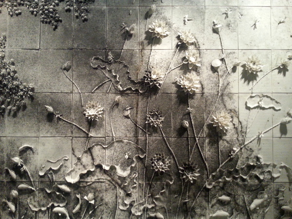 蔡国强  《春夏秋冬》  火药、陶瓷  2014年