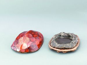 九龟荷叶形端砚