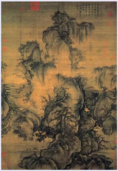 《早春图》北宋 郭熙 绢本水墨 158.3cm×108.6cm