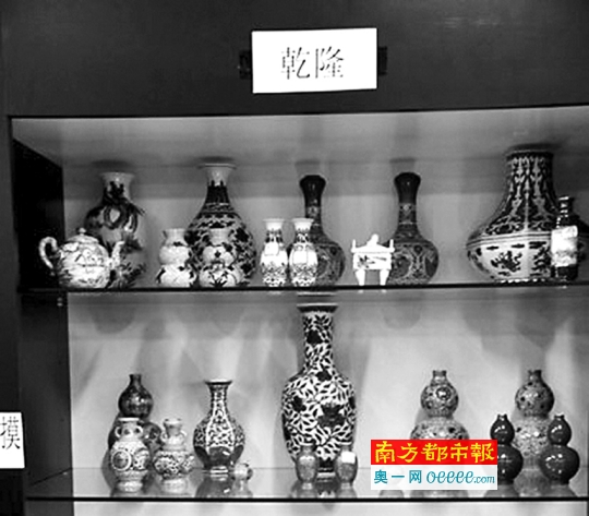 邱季端的部分陶瓷藏品。网络图片