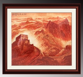 《万里长城铜版画》品鉴套装效果图