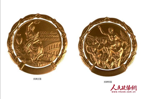 一九六○年第十七届罗马奥运会奖牌