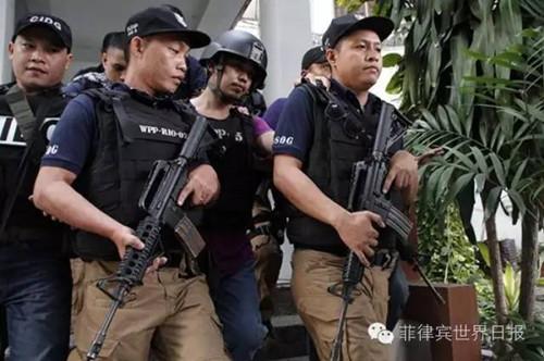 菲国警刑侦大队成员。(菲律宾《世界日报》) 　