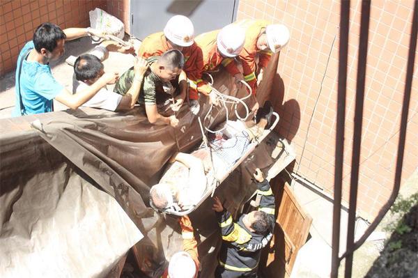 救援现场。消防供图