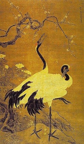 《雪梅双鹤图》