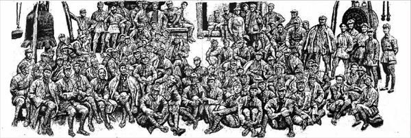 连环画作品《地球的红飘带》中，沈尧伊将真实性贯彻始终