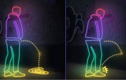 美国费城设尿液反弹墙 