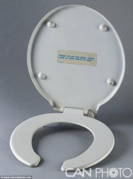 资料图：飞机上的马桶盖。