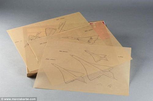 资料图：即将拍卖的飞机物品。