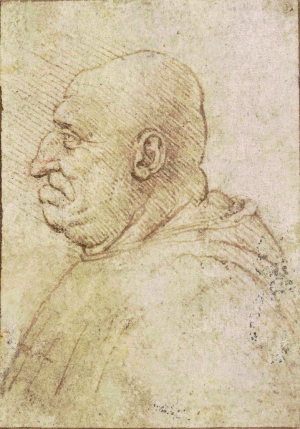 列奥纳多·达·芬奇作品《老年男子漫画像》本版所有图片版权所有：大英博物馆董事会（2016）