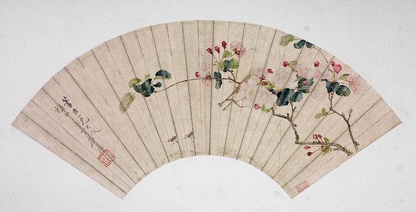 清 居廉 海棠图