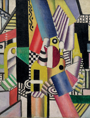 由法国最早立体主义运动领袖之一费尔南德?莱热 （Fernand Leger） 于 1918 年 4 月绘制的布面油画杰作《火炉》 （The Stove），尺寸为 61 x 50.1 厘米。