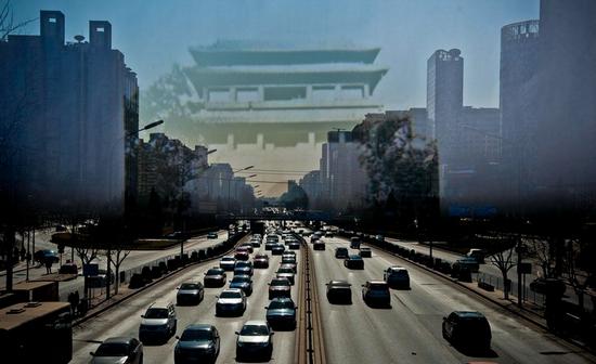 现在的东直门地区（图源 新京报 新浪新闻中心联合出品《城门变》，摄影 李飞）