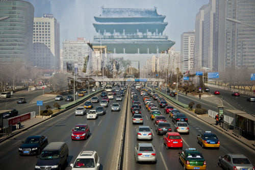 现在的西直门地区（图源 新京报 新浪新闻中心联合出品《城门变》，摄影 李飞）