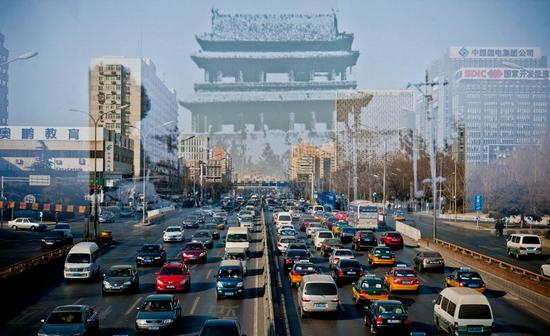 现在的阜成门地区（图源 新京报 新浪新闻中心联合出品《城门变》，摄影 李飞）