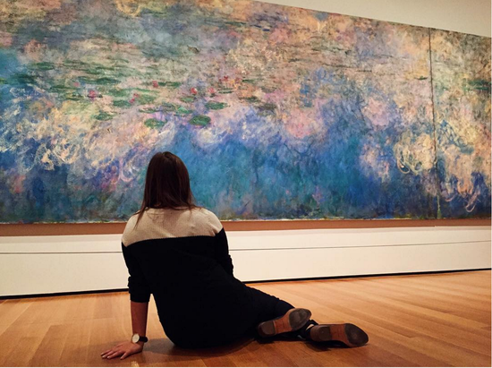 美国纽约现代艺术博物馆“宁静早晨”。图/取自IG。