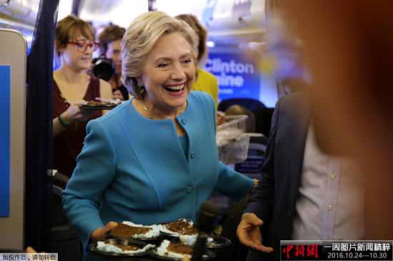 资料图：美国民主党总统候选人希拉里。