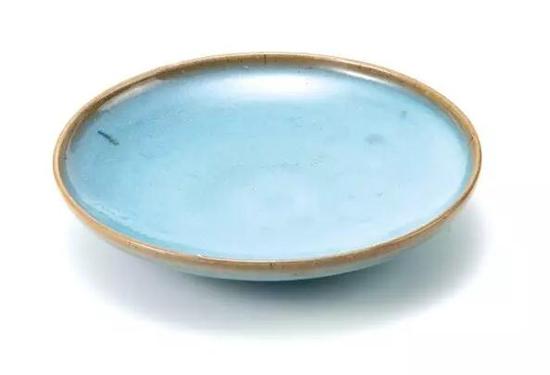 宋 钧窑天青釉盘